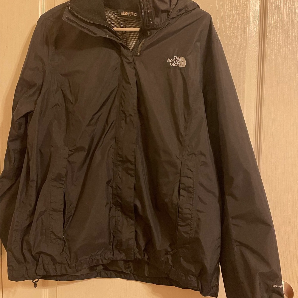 Black Northface Rain Coat